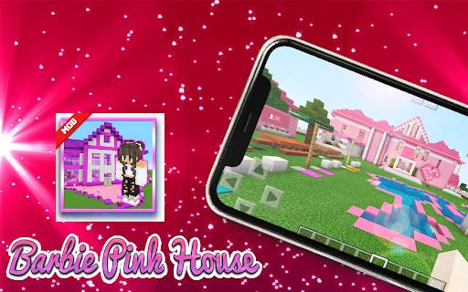 Mod barbie Pink House Minecraft 2021 screenshot 2