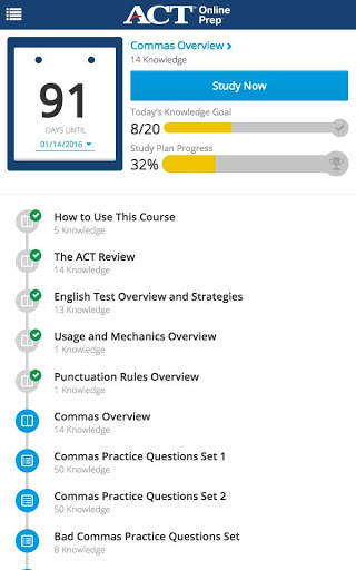 ACT Online Prep скриншот 6