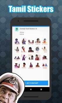 Tamil Comedy Stickers for WhatsApp - WAStickerApp screenshot 3
