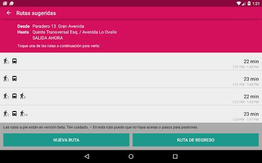 Transantiago Bus Checker screenshot 10