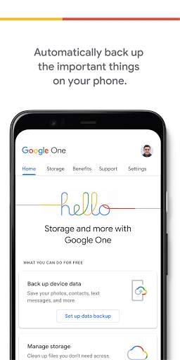 Google One screenshot 1