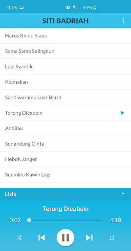 Lagu Siti Badriah MP3 Offline   Lirik screenshot 2