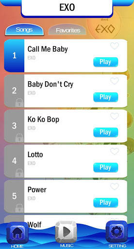 EXO Chibi Piano Tiles screenshot 2