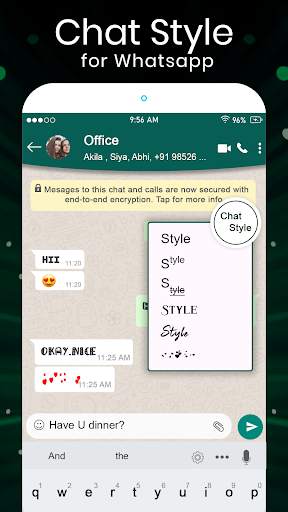 Chat Style For WhatsApp 2021 : Stylish Font screenshot 5