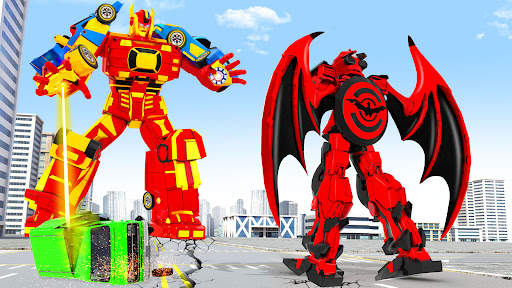 Flying Bat Robot Bike Game screenshot 7