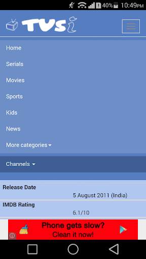 TVSi : TV Schedule India screenshot 1