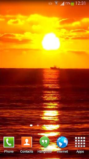 Sunset Ocean Live Wallpaper 3 screenshot 2