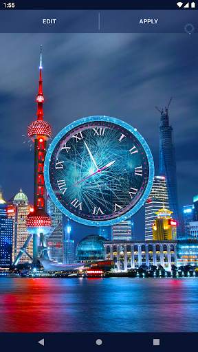 Fireworks Clock Live Wallpaper screenshot 4