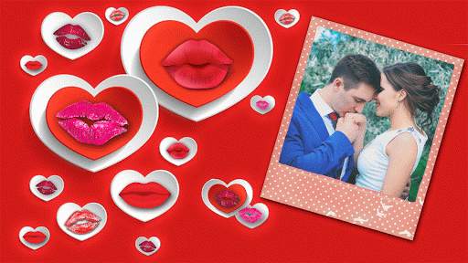 Kiss GIF Photo Frame Editor screenshot 2