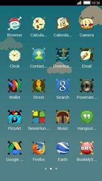 Fish in Sky C Launcher Theme screenshot 3