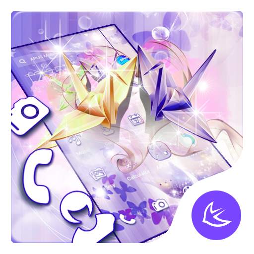 Thousand Paper Crane APUS Launcher Theme 83.0.1001