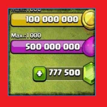 Free Gems Generator for coc Unlimited Gems (Prank) screenshot 1
