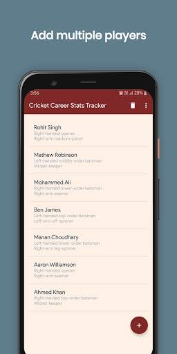 Cricket Career Statistics Tracker screenshot 2