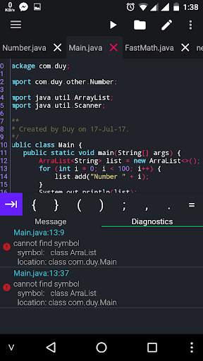 Java N-IDE - Android Builder - Java SE Compiler 4 تصوير الشاشة
