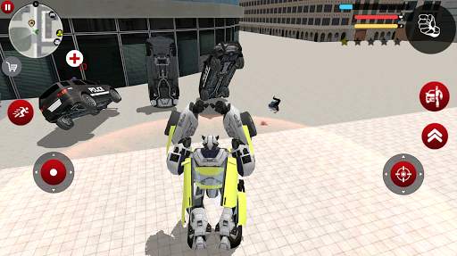 Green Robot Car Transformer Futuristic Supercar screenshot 2