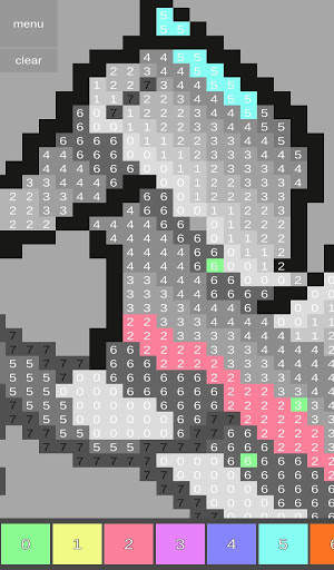 Magic unicorns color by numbers screenshot 3
