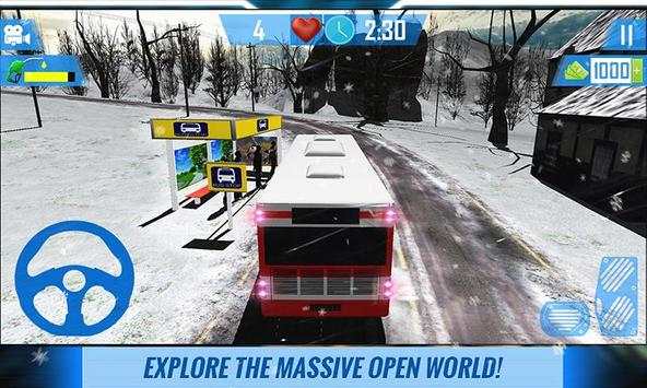 Winter Traffic Snow Driving screenshot 2