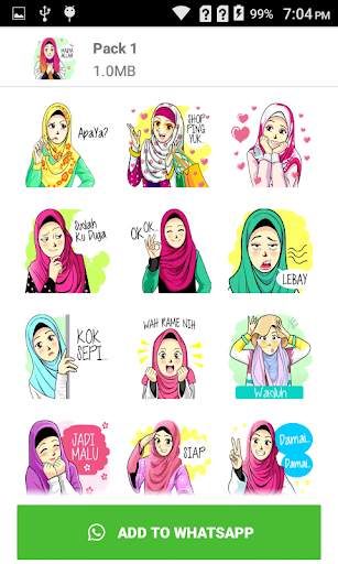 Hijab Sticker - WAStickerApps screenshot 2