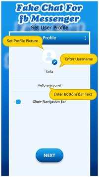 Fake Chat Maker For fb Messenger screenshot 2