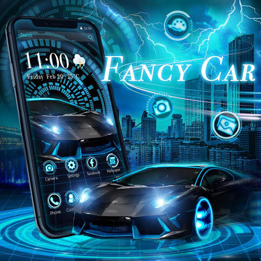 Fancy Black Car Launcher Theme Live HD Wallpapers screenshot 2