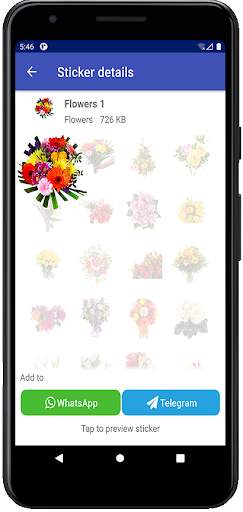 Flowers stickers for WhatsApp and Telegram screenshot 3