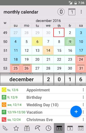 Endless Calendar 1 تصوير الشاشة