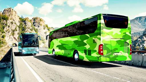 Army bus simulator 3D army bus driving games 2021 screenshot 3