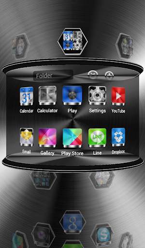 Next Launcher Theme Titanium screenshot 6