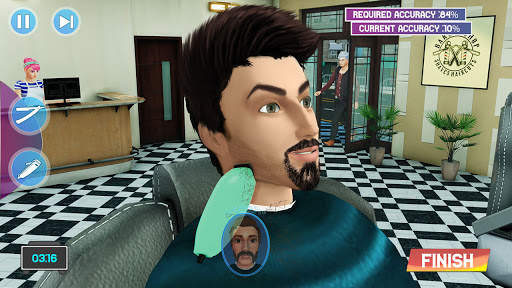 Real Barber Shop Haircut Salon 3d- Hair Cut Games screenshot 2