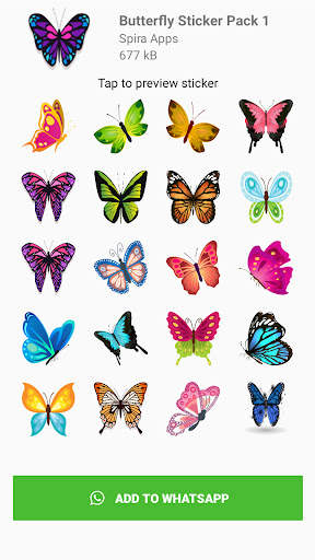 Butterfly Sticker For Whatsapp screenshot 3