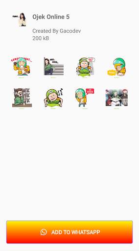 Sticker Wa Ojek Online screenshot 6