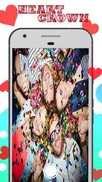 Heart Crown Photo Editor Pro Cat Stickers Filter screenshot 3