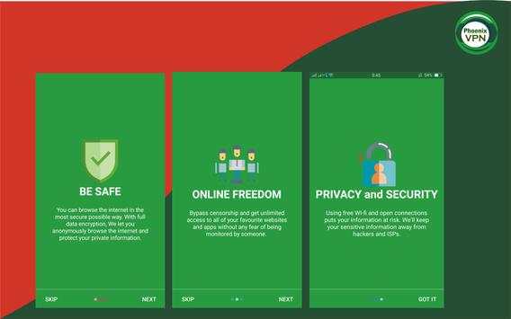 Phoenix VPN screenshot 1