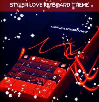 Stylish Love Keyboard Theme screenshot 5