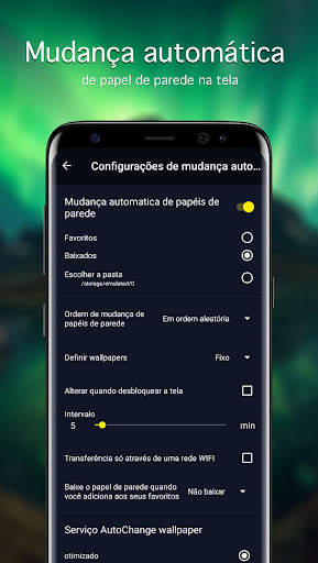 Papel de parede luzes do norte screenshot 4