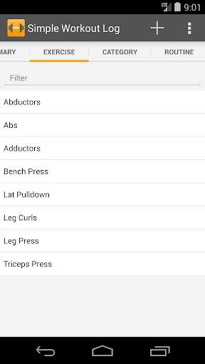 Simple Workout Log screenshot 2