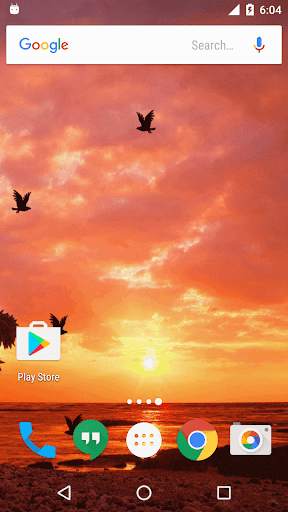 Sunset Live Wallpaper - Flying Bird LWP screenshot 5