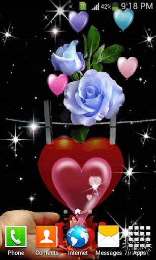 Rose GIF Live Wallpaper 1 تصوير الشاشة