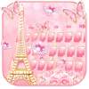 Pink Rose Paris Keyboard Theme 10002001