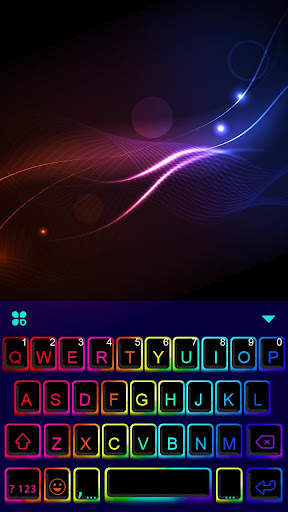 Led Neon Color Keyboard Theme screenshot 5