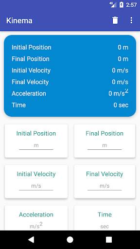 Kinema - Kinematics Calculator скриншот 1