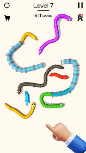 Tangled Snakes Puzzle Game screenshot 21