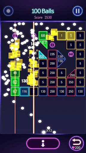 Brick Crush Saga - Glow Ball screenshot 2