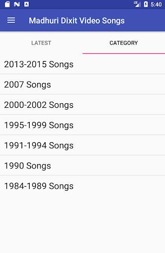 Madhuri Dixit Video Songs Lyrics screenshot 4