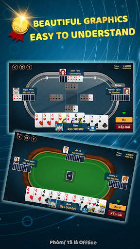 Phỏm - Tá Lả Offline screenshot 1