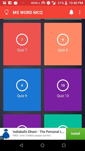 MS WORD MCQ & QUIZ screenshot 2