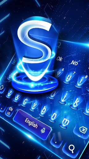 Blue Hologram Keyboard screenshot 1