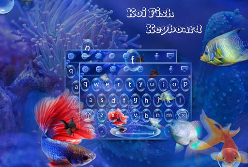 Koi Fish Keyboard Theme स्क्रीनशॉट 1