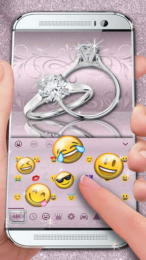 Diamond Ring Keyboard Theme screenshot 4