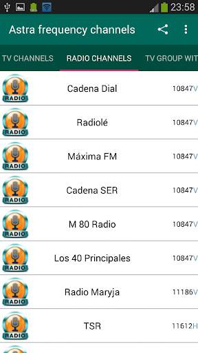Astra Frequency Channels screenshot 2